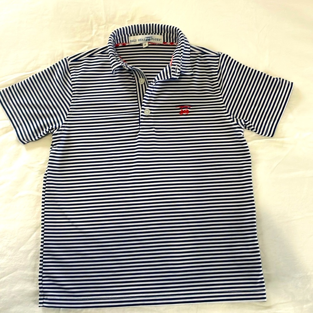 Two Bald Head Blues Polos - Light Blue & Navy Blue